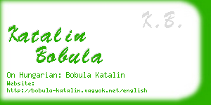 katalin bobula business card